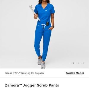 Figs Zamora Jogger Scrub Pants in Blue